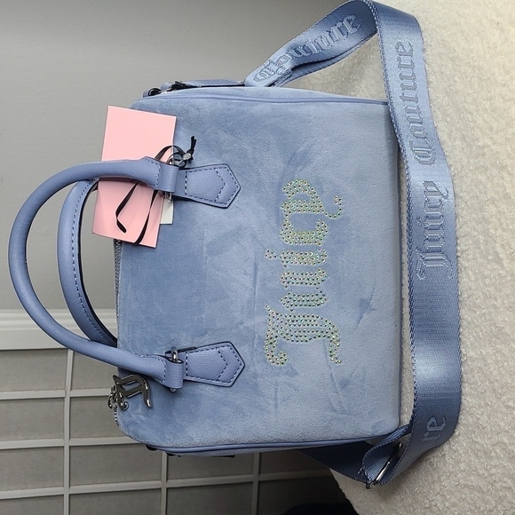 NWT Juicy Couture Satchel Blue - Picture 1 of 6